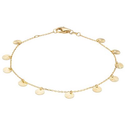 GOLDRAUSCH Plättchen-Armband diamantiert mind. 1,2g Gold 585