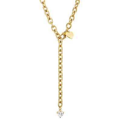 STEFFEN SCHRAUT Y-Collier Herzschliff Länge ca. 60cm Edelstahl