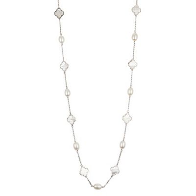 Thumbnail - PERLEA Collier Süßwasserzucht- perlen 7-9mm Silber rhodiniert