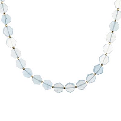 ROYELLE Aquamarin Collier zus. ca. 50,00ct Silber 925