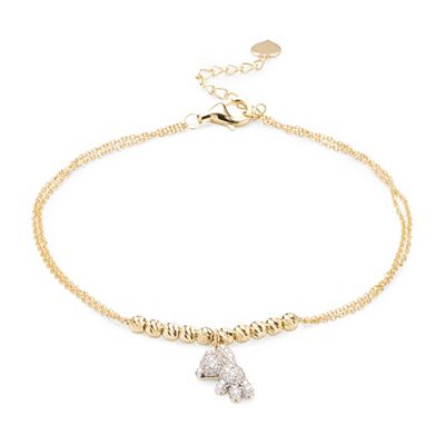 GOLDSCHMUCK FÜR MICH Teddy-Armband 42 Brillanten zus. ca. 0,15ct Gold 375