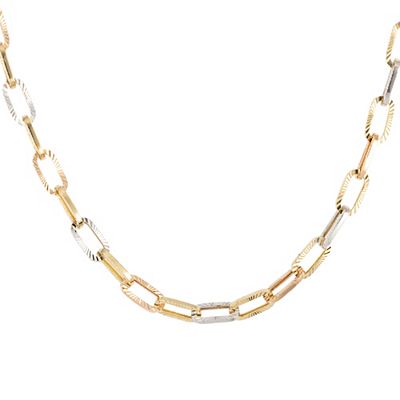 GOLDRAUSCH Halskette 45cm poliert, strukturiert mind. 9g Gold 585