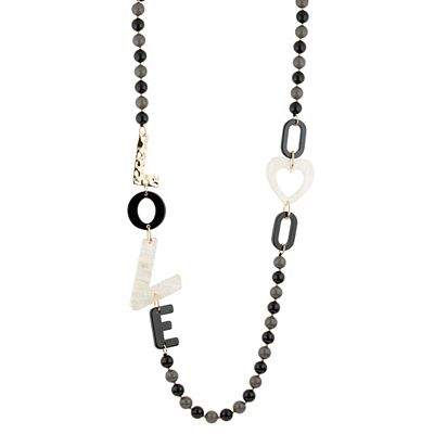 DINE 'N' Dance Collier Acryl Länge ca. 100cm Modeschmuck