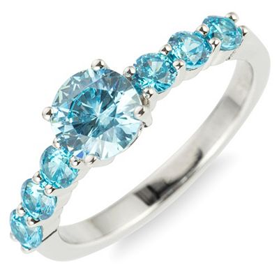 DIAMONIQUE® Ring = 1,50ct Brillantschliff Silber 925