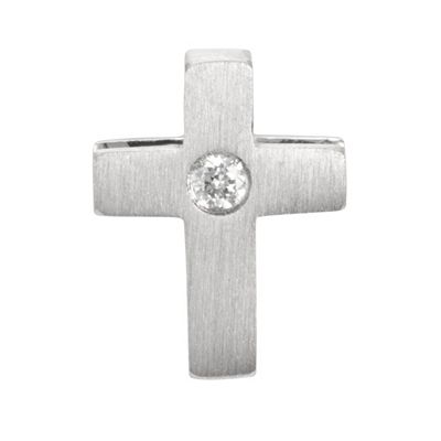 PLATINITY Kreuz-Anhänger 1 Brillant ca. 0,01ct Platin 950