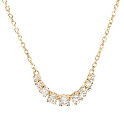 DIAMOUR Collier 9 Brillanten zus. ca. 0,44ct Gold 585