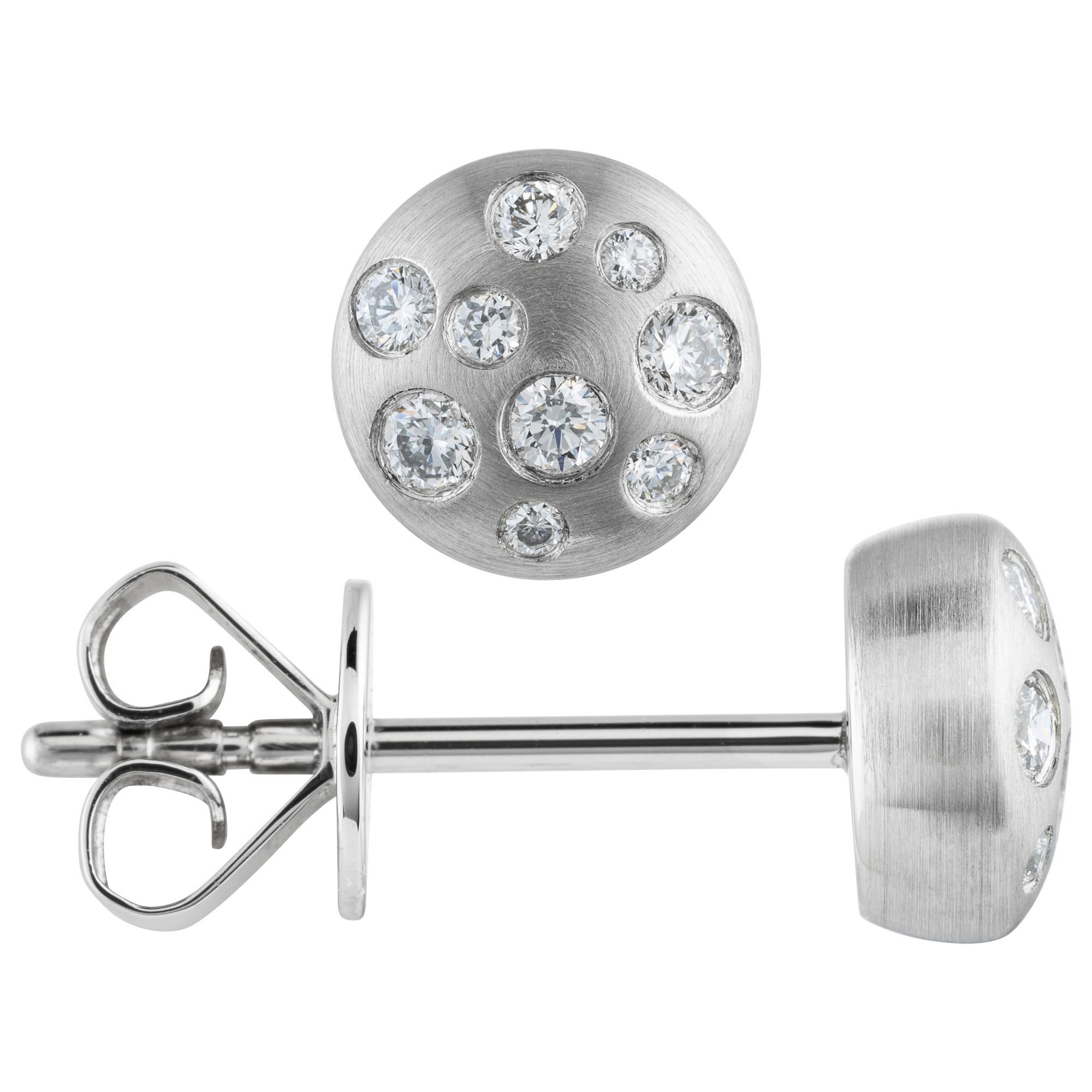 PLATINITY Ohrstecker 18 Brillanten zus. ca. 0,15ct Platin 950