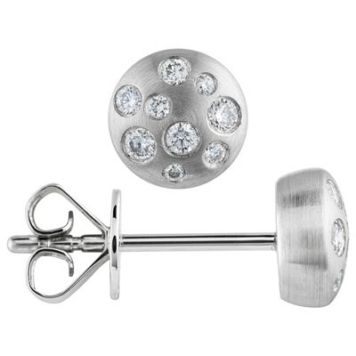 PLATINITY Ohrstecker 18 Brillanten zus. ca. 0,15ct Platin 950