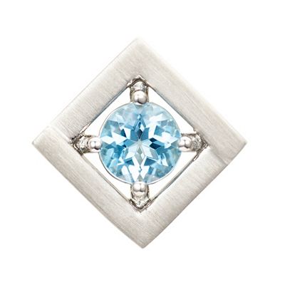Thumbnail - PLATINITY Anhänger 1 beh. Blautopas ca. 0,40ct Platin 950
