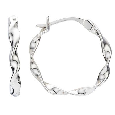 PLATINITY Creolen poliert, gedreht mind. 3,3g Platin 950