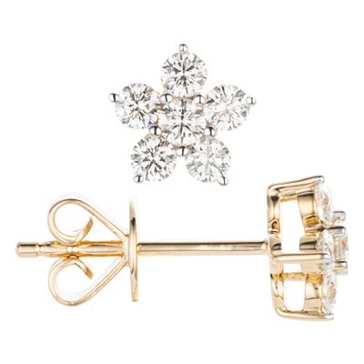 Thumbnail - CANADIAN DIAMONDS Ohrstecker 12 Brillanten zus. ca. 0,50ct Gold 585