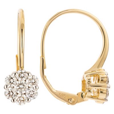 Thumbnail - CANADIAN DIAMONDS Ohrboutons 14 Brillanten zus. ca. 0,70ct Gold 585