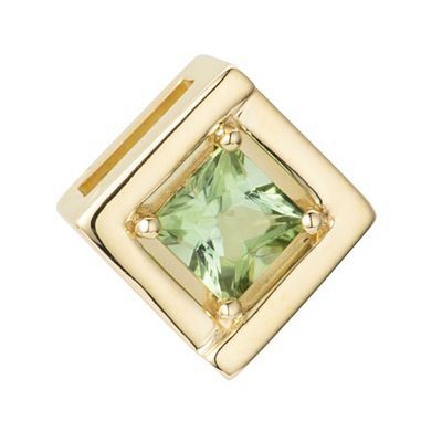 GOLDSCHMUCK FÜR MICH Anhänger 1 grüner Turmalin ca. 0,25ct Gold 375