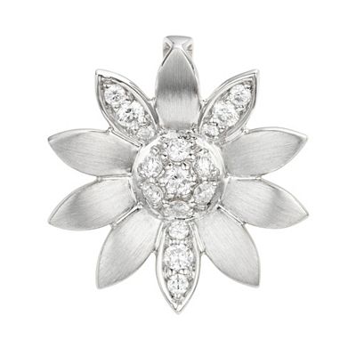 PLATINITY Blüten-Anhänger 16 Brillanten zus. ca. 0,10ct Platin 950