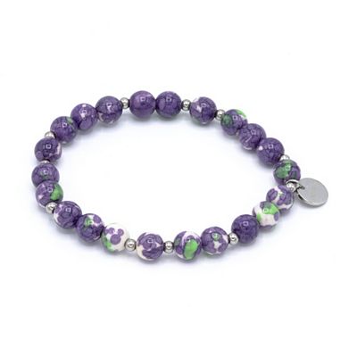 Thumbnail - MONESSA Armband Edelsteine flexibel Edelstahl