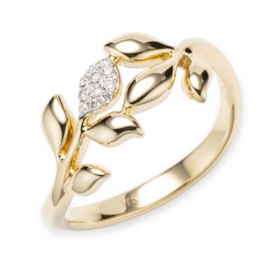 Thumbnail - DIAMOUR Ring 11 Brillanten zus. ca. 0,05ct Gold 375