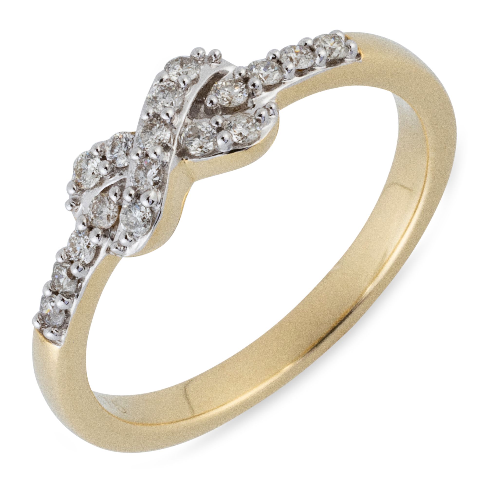 DIAMOUR Ring 17 Brillanten zus. ca. 0,20ct Gold 375