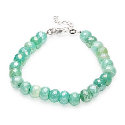 THOMAS & SOHN Edelsteine zus.ca. 85,00ct Armband Silber rhodiniert