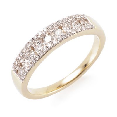 DIAMOUR Ring 45 Brillanten zus. ca. 0,50ct Gold 585