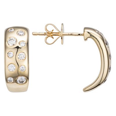 GOLDSCHMUCK FÜR MICH Ohrstecker 20 Brillanten zus. ca. 0,40ct Gold 585