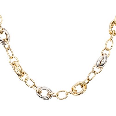 GOLDRAUSCH Halskette poliert/bicolor mind. 10,26g Gold 585