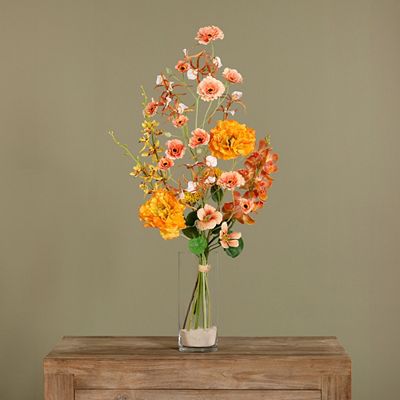 PUR FLEUR Premium-Bouquet exotischer Mix luftig gesteckt Höhe 92cm, Ø 35cm