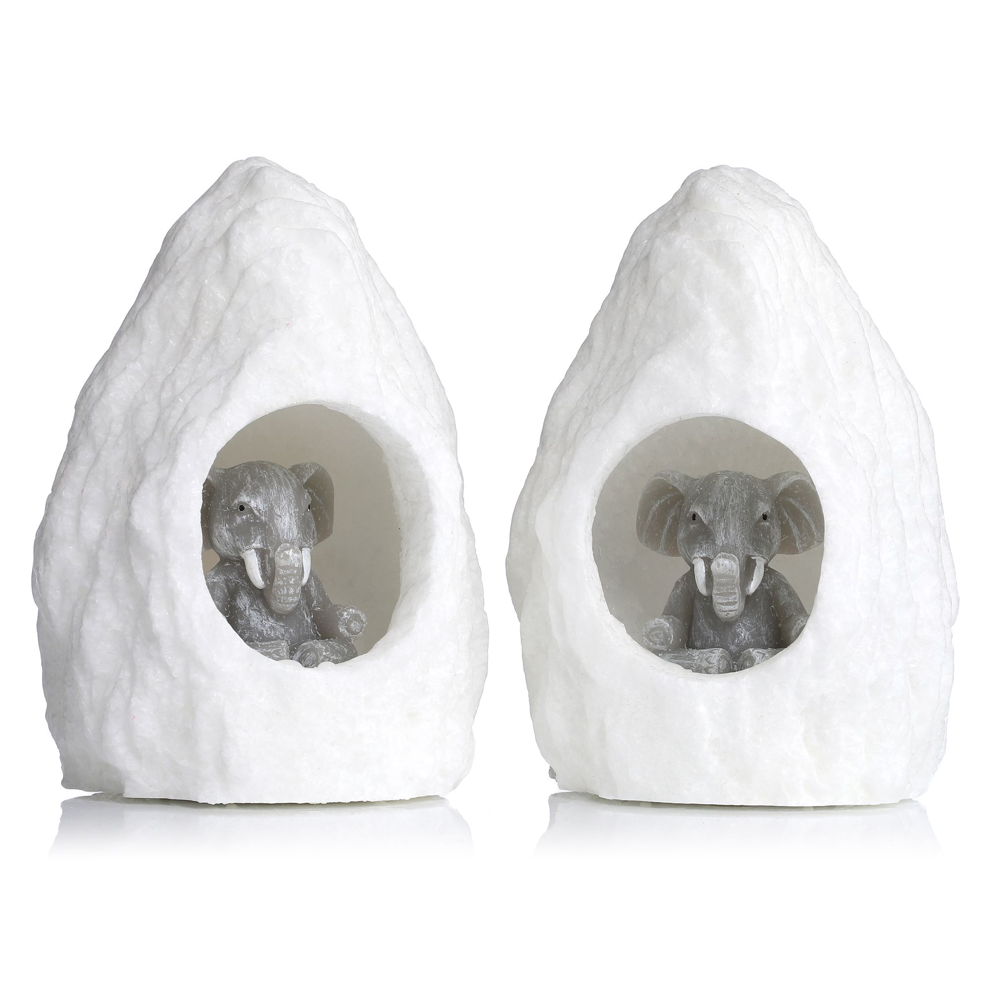 ELAMBIA 2 Figurenkerzen Steinform Timerfunktion Höhe ca.16cm — Suchergebnis auf für: Element Jacken, Mäntel