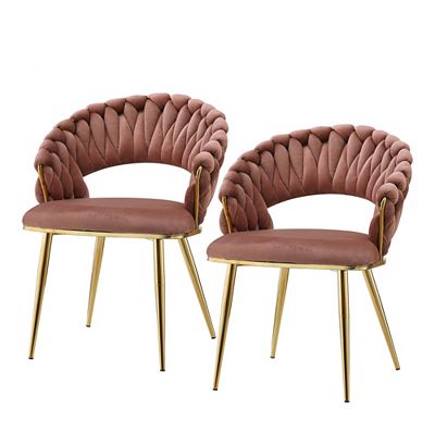 KAYOOM Stuhl Finesse 125 Flechtdesign 2er-Set ca. 61x82cm