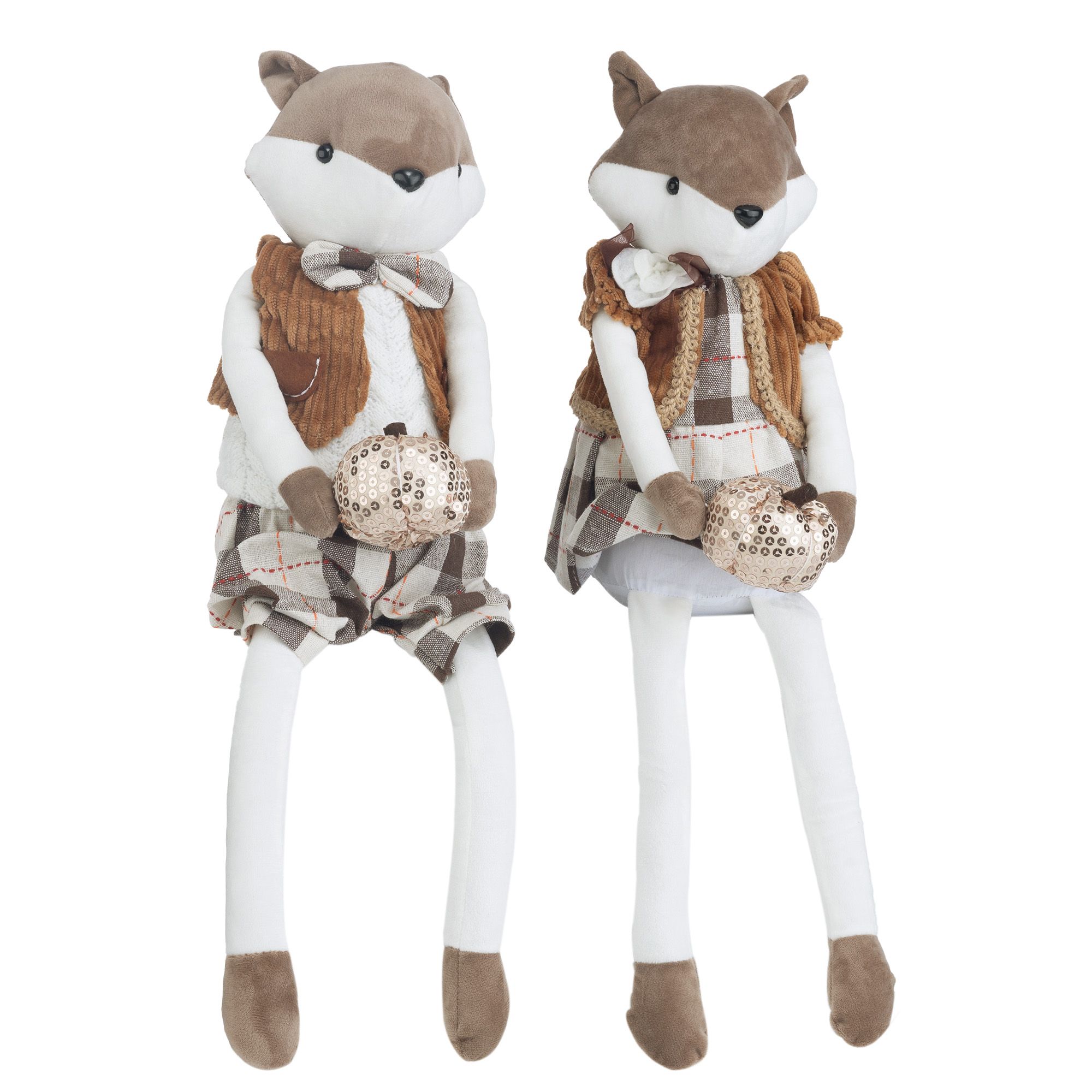 LUMIDA Casa 2 Türstopper Kantenhockerfunktion Fuchsmädchen & Fuchsjunge