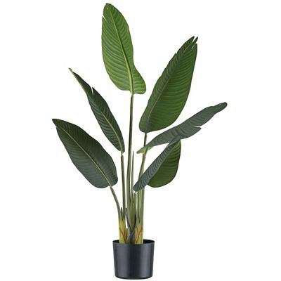 CREATIV green Kunstpflanze Strelitzia Nicolai Kunststofftopf Höhe 90cm