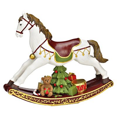 WURM Schaukelpferd mehrfarbig ca. 30x25x8cm