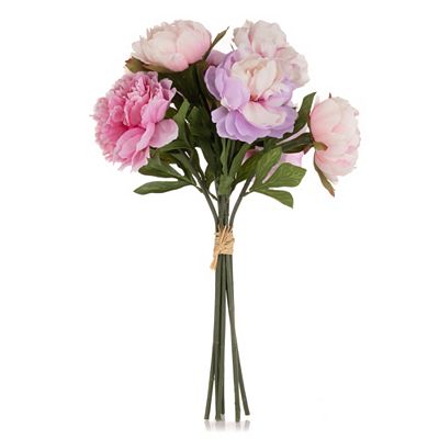 ABELLA Flora künstl. Blütenstrauß Pfingstrosen Höhe 50cm