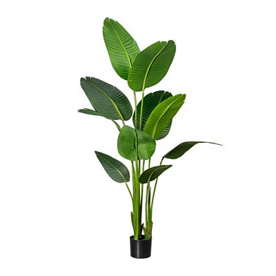 Thumbnail - CREATIV green Kunstpflanze Strelitzia Nicolai Kunststofftopf Größenauswahl