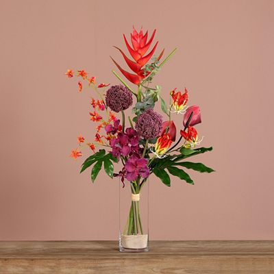 PUR FLEUR Premium-Bouquet Tropical-Mix Höhe 90cm, Ø 48cm