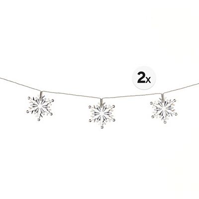 Thumbnail - LUMIDA Xmas 2 LED-Lichterketten 10 Acrylmotive outdoorgeeignet Timer, Länge 210cm