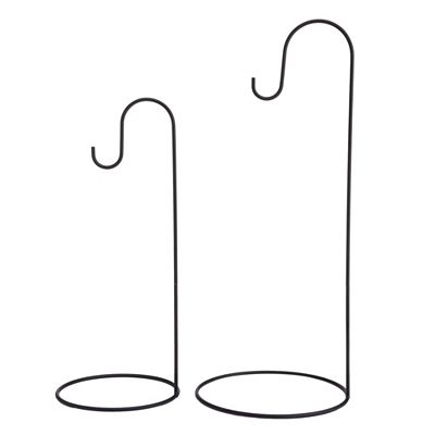 ABELLA Xmas 2 Metall-Halter für Hängedekoration schwarz Höhe 48cm & 60cm