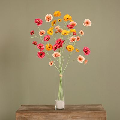 PUR FLEUR Premium-Bouquet Zinninen-Blüten Höhe 93cm, Ø 55cm