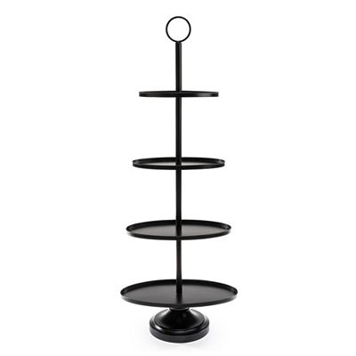 ABELLA Design-Etagere ovale Böden 4 Etagen Höhe 130cm, B. 50cm