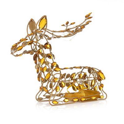 LUMIDA Xmas LED-Dekoreh Juwelen-Design 6h-Timerfunktion Höhe ca. 35cm