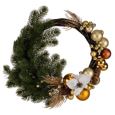 ABELLA Flora künstl. Dekokranz Tanne & Kugeln weihnachtlich Ø 55cm