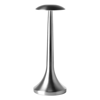 FINK LED-Leuchte ILLUMA Metall gebürstet silberfarben Höhe 30cm, Ø 11cm