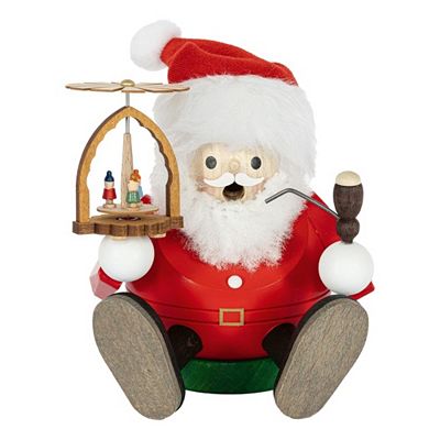 GLÄSSER SEIFFEN Räuchermann sitzend Designauswahl inkl. Räucherkerzen Höhe ca. 13cm