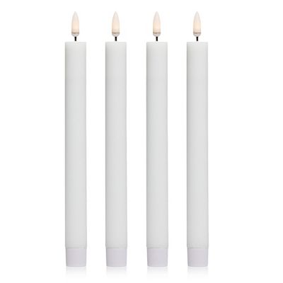 ELAMBIA 4 LED-Tafelkerzen Touch-Sensor 5h-Timerfunktion Höhe 25cm, Ø 2,2cm