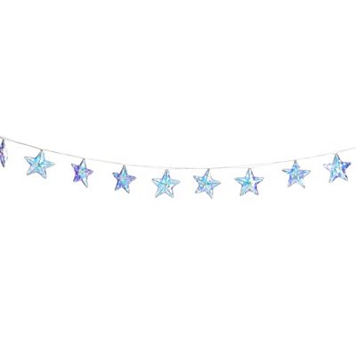 LUMIDA Xmas LED-Lichterkette Streifen-Design irrisierend, 10 LEDs outdoorgeeignet