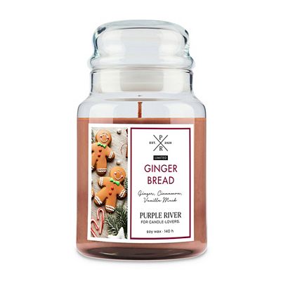 Thumbnail - PURPLE RIVER Duftkerze im Glas Gingerbread 623g