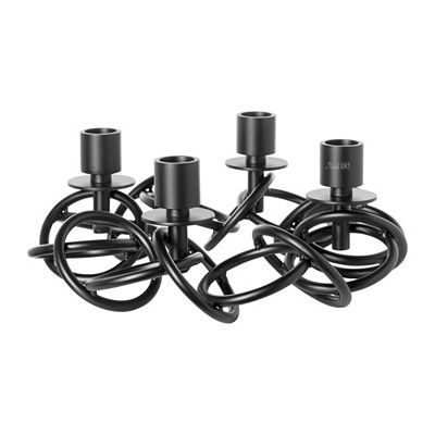 FINK Leuchter SONETTE 4-flammig für Stabkerzen Ø 34cm, Höhe 13cm