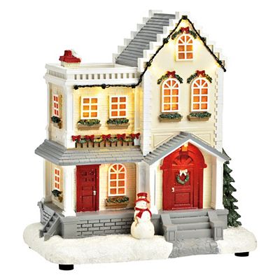 WURM Lichthaus mit LED & Sound ca. 23x27x14cm