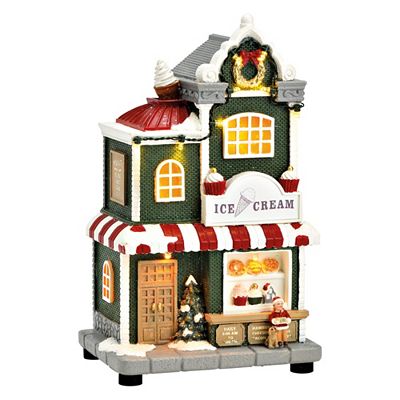 Thumbnail - WURM Lichthaus Eiscafé Ice Cream mit LED und Sound ca. 14x24x10cm