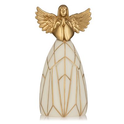 LUMIDA Xmas LED-Engelfigur Acrylglas-Mosaik 6h-Timerfunktion Höhe 29cm