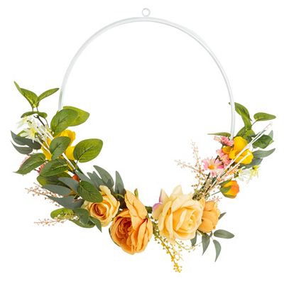 ABELLA Flora Metall-Kranz Rosenblüten Ø 52cm
